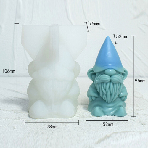 Christmas Dwarf Candle Mold for Making Candle Soap Plaster 2