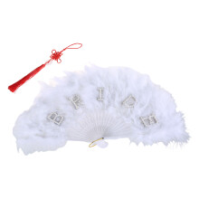 Wunderschöner handgefertigter Fächer für Hochzeiten, eleganter