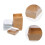 50Ud Cajas Para Dulces Y Pizzas Con Kraft Y Transparente 4