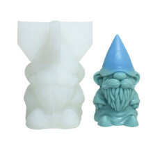 Moule à bougie Gnome de noël antiadhésif, facile à démouler pour