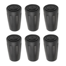 Antislip Walking Tips Walk Rod Rubber Hiking Antis Stick Cover Pad Climbing Foot End Caps Hiking Embroidery Base Pack of 6