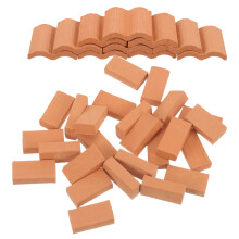 1 Set Miniature Dakpannen Steentjes Decoratie Modellen