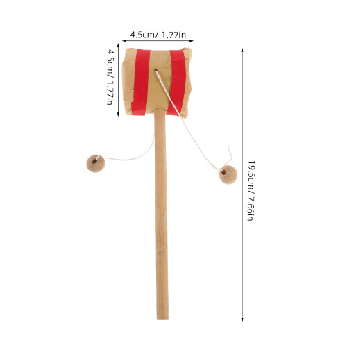 Handgemaakte Bamboe Rateldrum Beige Baby En 2