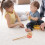 Handgemaakte Bamboe Rateldrum Beige Baby En 5