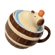 Keramik-Capybara-Becher, Trinkbecher, niedliche Milchbecher,