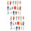 200St Sandtable Mini Mensmodellen Plastic Voor Hobbydecoratie 7