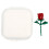 3D Mini Roos Epoxy Vuller Rood Plastic Decoratie Voor DIY 10