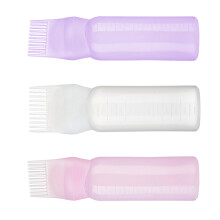 3St Duurzame Plastic Haarfles Met Kam Voor Kleur En Shampoo