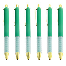 6 stücke Glatte Schreiben Stift Einziehbare-Dunkelgrün