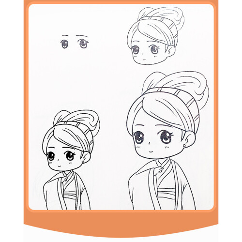 Animes Character Line Comics-Zeichenblock mit mehreren-7 1