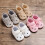 1Paire Chaussures Bébé Automne Coton Respirant Khaki 10