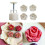 Moule à gâteau de lune en forme de fleur de Rose, pour le 2