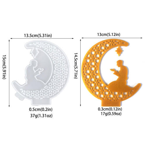 Moon Shape Candlestick Molds for DIY CraftCandle Holder Tealight 2