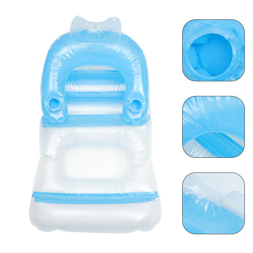 1Ud Inflable Rosa PVC Durable Para Piscina 1