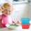 8Pièces Boîtes De Rangement Bébé PP Colorées Avec Couvercles Étanches 7