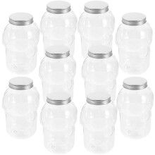 10Pièces Bouteilles Transparentes Pour Jus, Lait