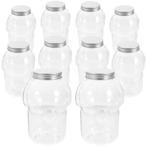 10Pièces Bouteilles Transparentes Pour Jus, Lait 1