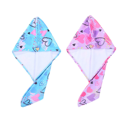 Serviette de cheveux à séchage rapide, serviette absorbante en-1 1