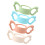 4Pièces Poignées Ergonomiques Silicone Bébé Durable Coloré 8