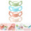 4Pièces Poignées Ergonomiques Silicone Bébé Durable Coloré 2