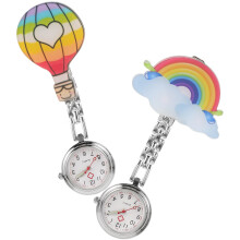 2Pcs Professional Nurse Watch Multi-Function Clip-On Clock For Doctors