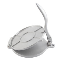 Tortilla Press, 20 cm Aluminium Alloy with Curved Handle for Tortillera, Chapati