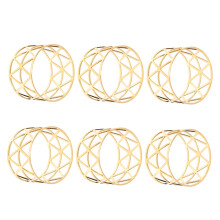 6St Duurzame Alloy Servetringen Goud Voor Hotel En Huisdecoratie