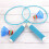 4 Pcs Colored Badminton Racket Set For Kids With 2 Blue Shuttlecocks 5