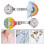 2Pcs Professional Nurse Watch Multi-Function Clip-On Clock For Doctors 7