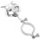 Accessoire Lyre Argenté Pour 7