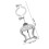 Accessoire Lyre Argenté Pour 2