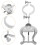 Accessoire Lyre Argenté Pour 8