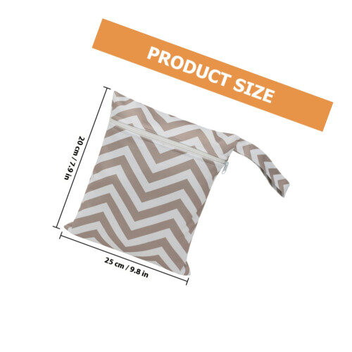 3Pièces Zippée Étanche Pour Couches Cosmétiques Bébé PVC 1