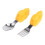 1Ensemble Bébé Acier Inoxydable Silicone Orange 7