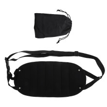 1Jgo Reposapiés Oficina Negro En Tela Oxford Ajustable Y Duradero