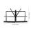 Foldable Black Iron Music Sheet Stand Durable Desktop Holder 2