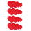 24Pz Applique Ricamate A Forma Cuore Rosse Per Patch 5