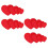 24Pz Applique Ricamate A Forma Cuore Rosse Per Patch 7