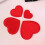 24Pz Applique Ricamate A Forma Cuore Rosse Per Patch 8
