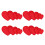 24Pz Applique Ricamate A Forma Cuore Rosse Per Patch 4