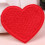 24Pz Applique Ricamate A Forma Cuore Rosse Per Patch 9