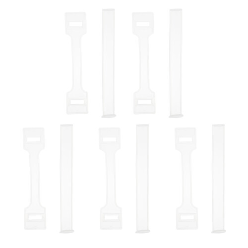 100Ensemble Poignées Plastiques Multi-Usages Blanches Pour DIY 1