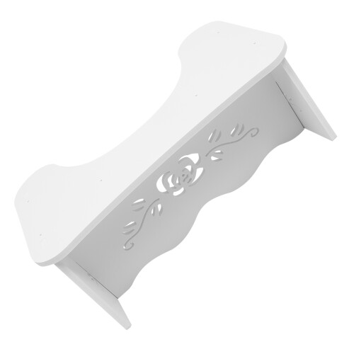 White PVC Stable Toilet Stool Thick Material Home Foot Support 2