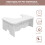 White PVC Stable Toilet Stool Thick Material Home Foot Support 11
