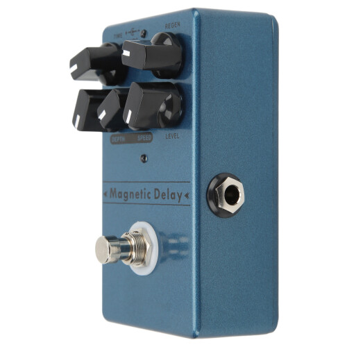 Delay-Effektpedal, Metall, dunkelblau, magnetisch, 2