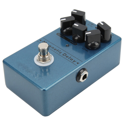 Delay-Effektpedal, Metall, dunkelblau, magnetisch, 1
