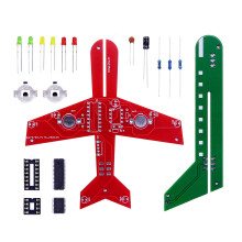 Flashing LED Plane Electronics Kit Circuit Board Easy Assembly