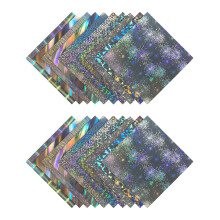 20 Blatt glitzerndes Bastelpapier, schimmernde Kunststoffbögen