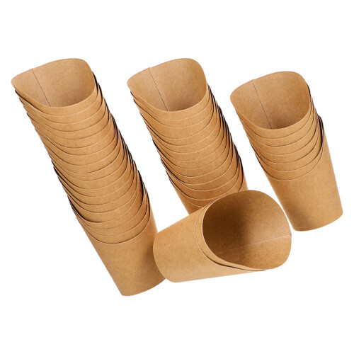 100Pz Contenitori Kraft Per Popcorn E Marrone 1