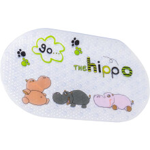 Badmat voor kinderen, antislip met cartoonontwerp en onderwaterwereldthema, voor een veilige en leuke badtijd (79 x 39 cm)